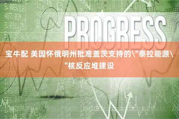 宝牛配 美国怀俄明州批准盖茨支持的＂泰拉能源＂核反应堆建设